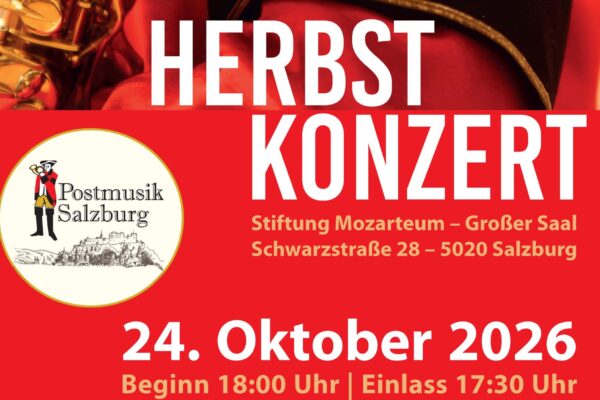 Sichern Sie sich Ihre Karten für das Herbstkonzert 2026 oder gleich die Sonderaktion „Klangabenteuer“ Kombi